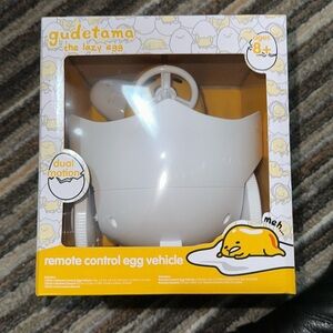 NWB Gudetama The Lazy Egg Remote Control Dual Action Egg Vehicle